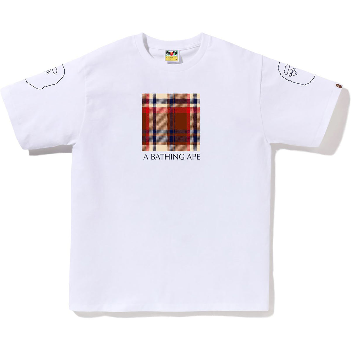 BAPE Square Check Tee White