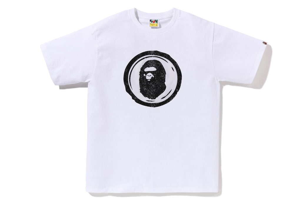 PROMO BAPE Gold Japan Letters Tee White