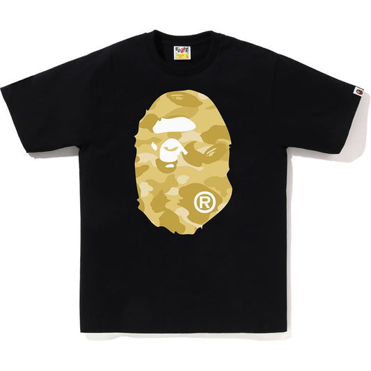 BAPE Yellow 14K Gold Camo Tee Black