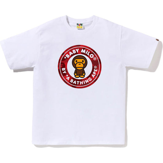 PROMO BAPE Red Baby Milo Tee White