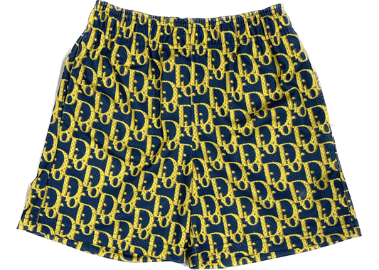 Bravest Studios Blue/Yellow Dior Shorts