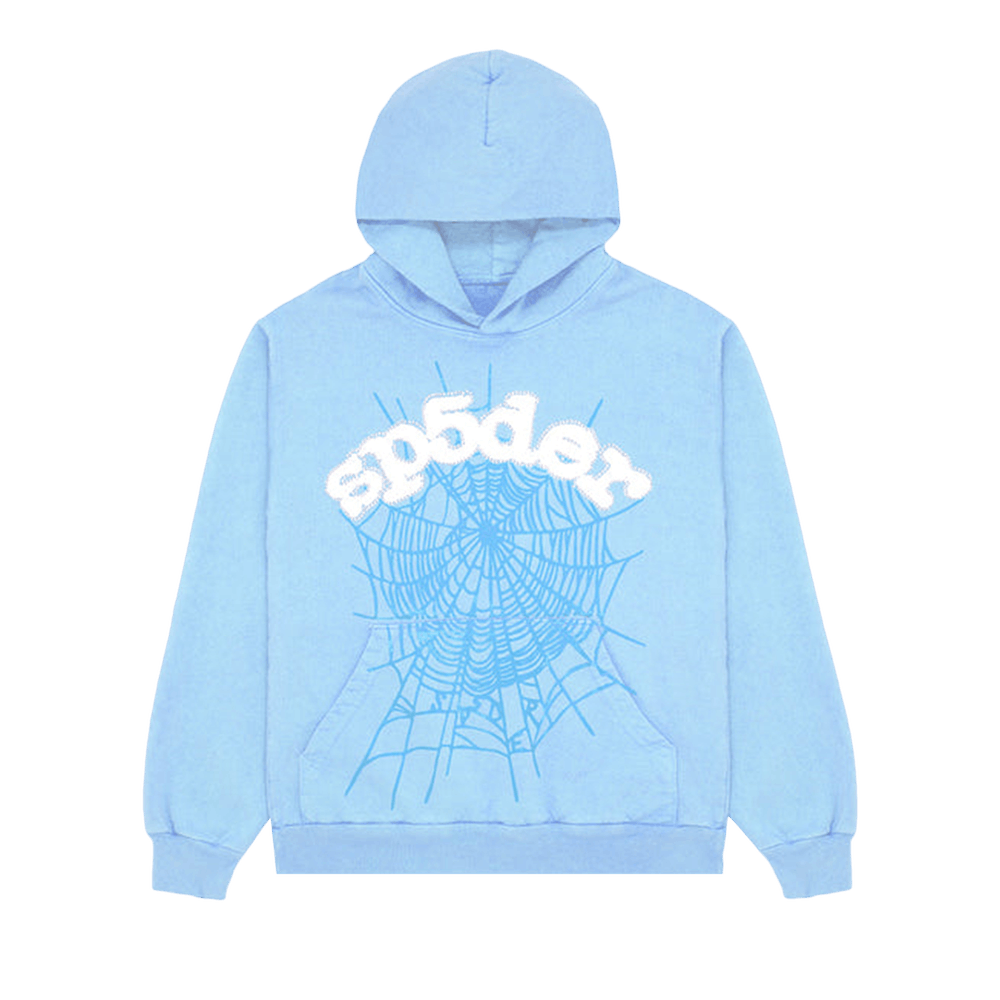 Sp5der Web Hoodie Sky Blue