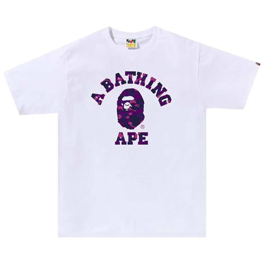 PROMO BAPE Small Purple Ape Tee White