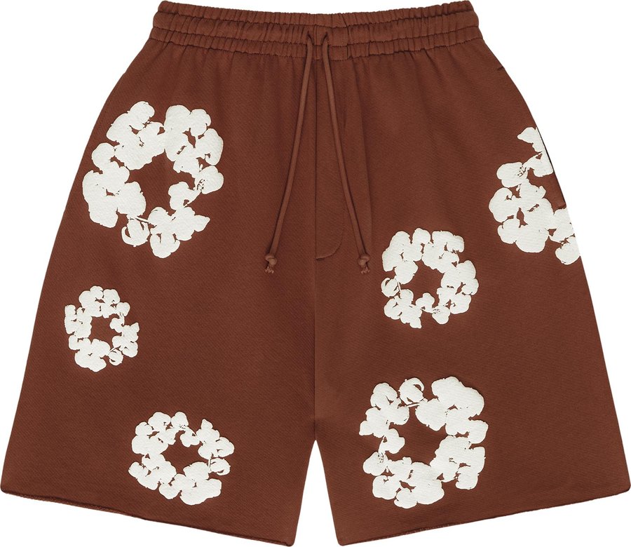 PROMO Denim Tears The Cotton Wreath Shorts 'Brown'