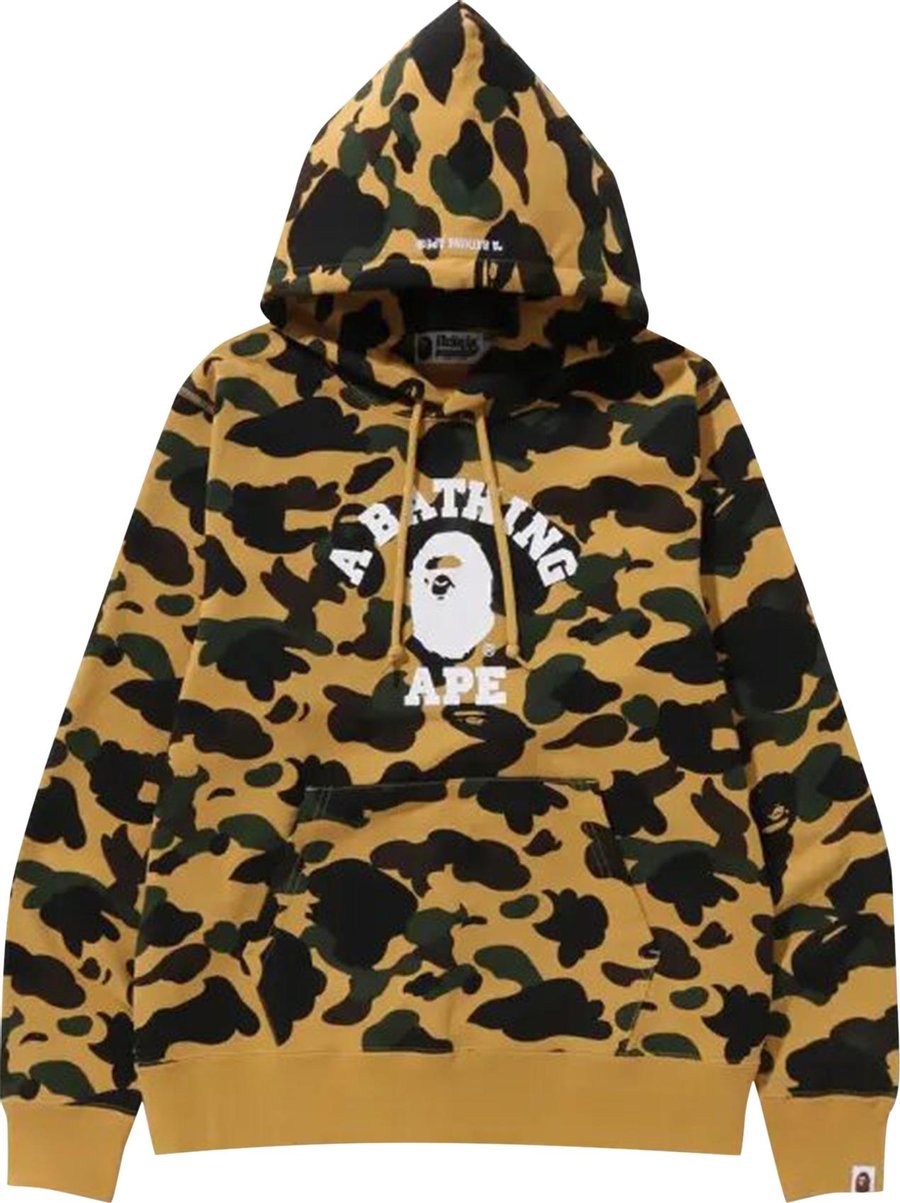 PROMO BAPE Yellow Pullover Hoodie