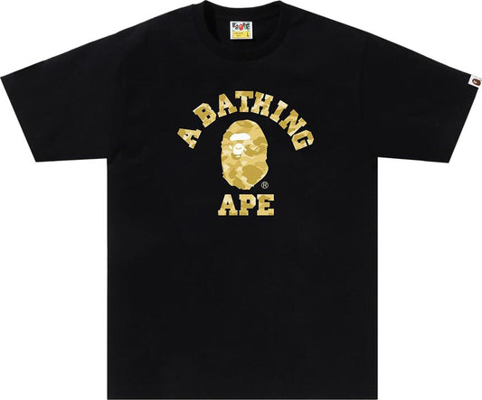 BAPE 14K Gold Camo Tee Black