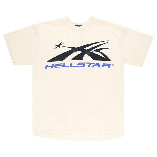 Black Friday Hellstar Gel Logo Blue Tee White