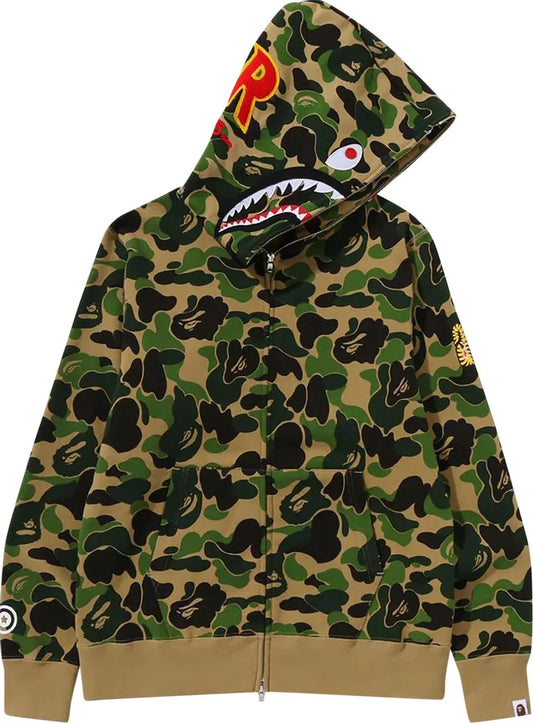 BAPE Green Shark Zip Up