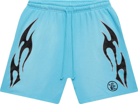 Hellstar Flame Shorts 'Blue'