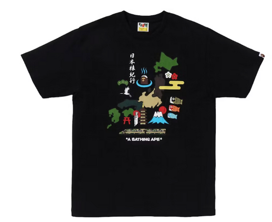 Black Friday BAPE Japanese Forest Tee Black