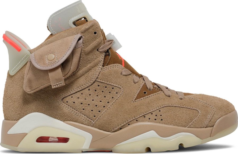 USED Jordan 6 Retro Travis Scott British Khaki