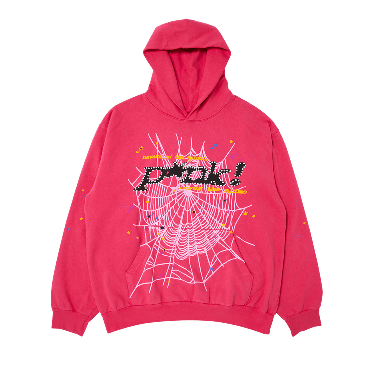 Sp5der P*NK Hoodie Pink