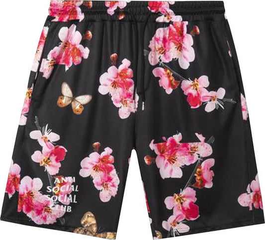 PROMO Anti Social Social Club Be My Butterfly Mesh Shorts 'Black'