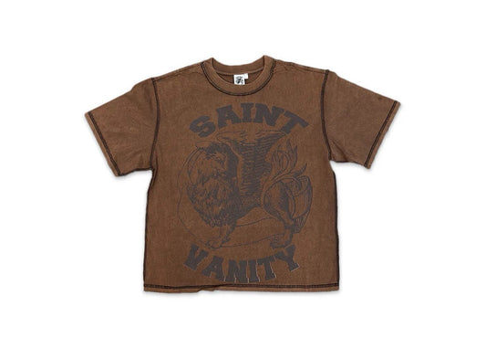 PROMO Saint Vanity Brown Logo Tee Mocha