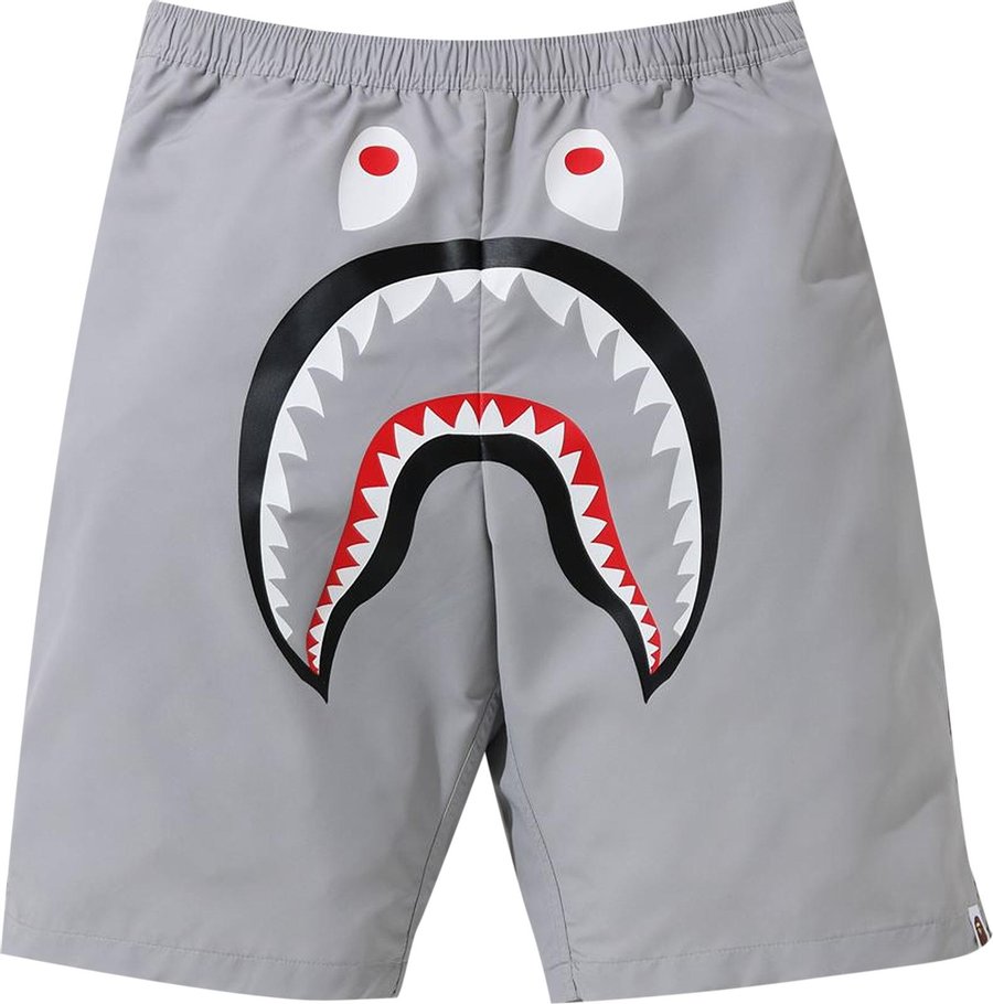 PROMO BAPE Shark Beach Shorts 'Grey'