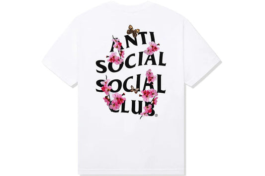 Anti Social Social Club Flowers Tee White