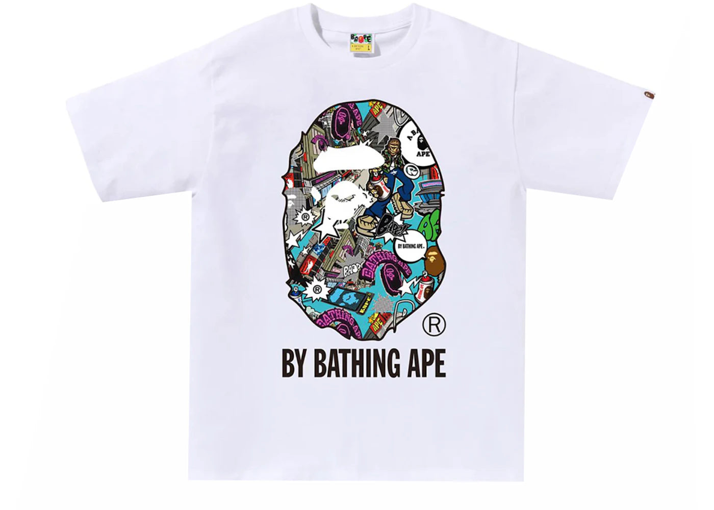 BAPE Color Comic Tee White