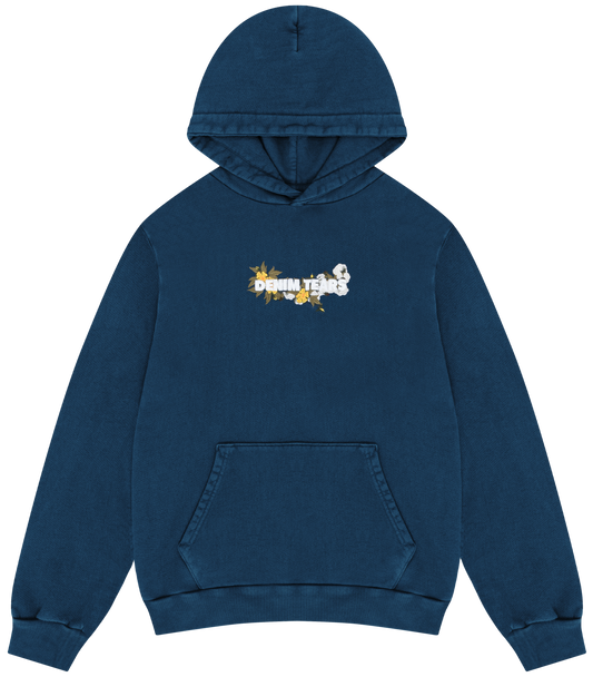 Black Friday Denim Tears Embroidered Logo Hoodie Navy