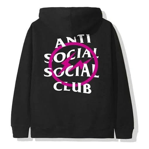 Anti Social Social Club Fragment Blue Hoodie Black