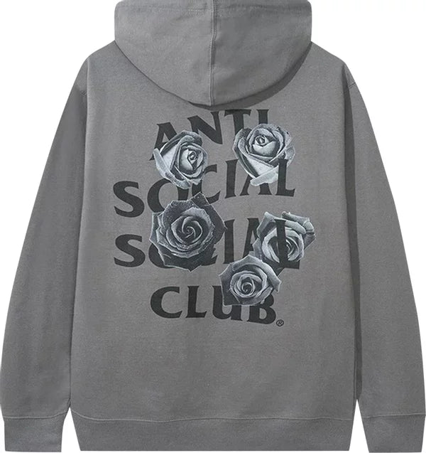 Anti Social Social Club Flowers Hoodie Grey