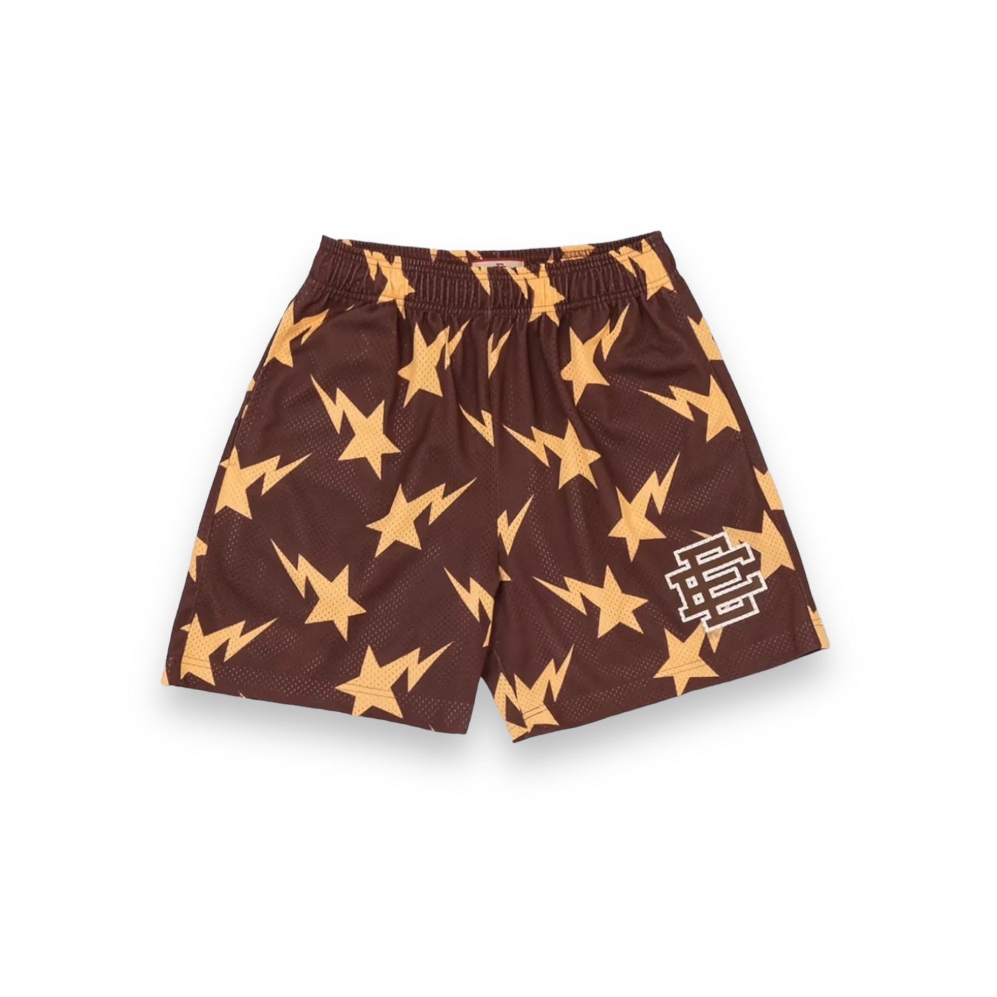 Eric Emanuel x BAPE Miami Basic Short Brown/Yellow