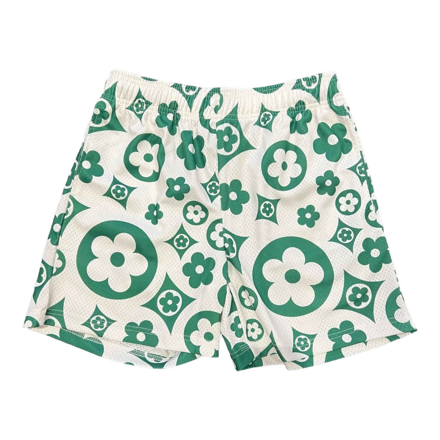 Bravest Studios Green Flower Shorts