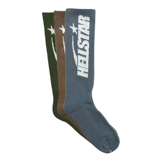 Hellstar Logo Socks Earth Tone