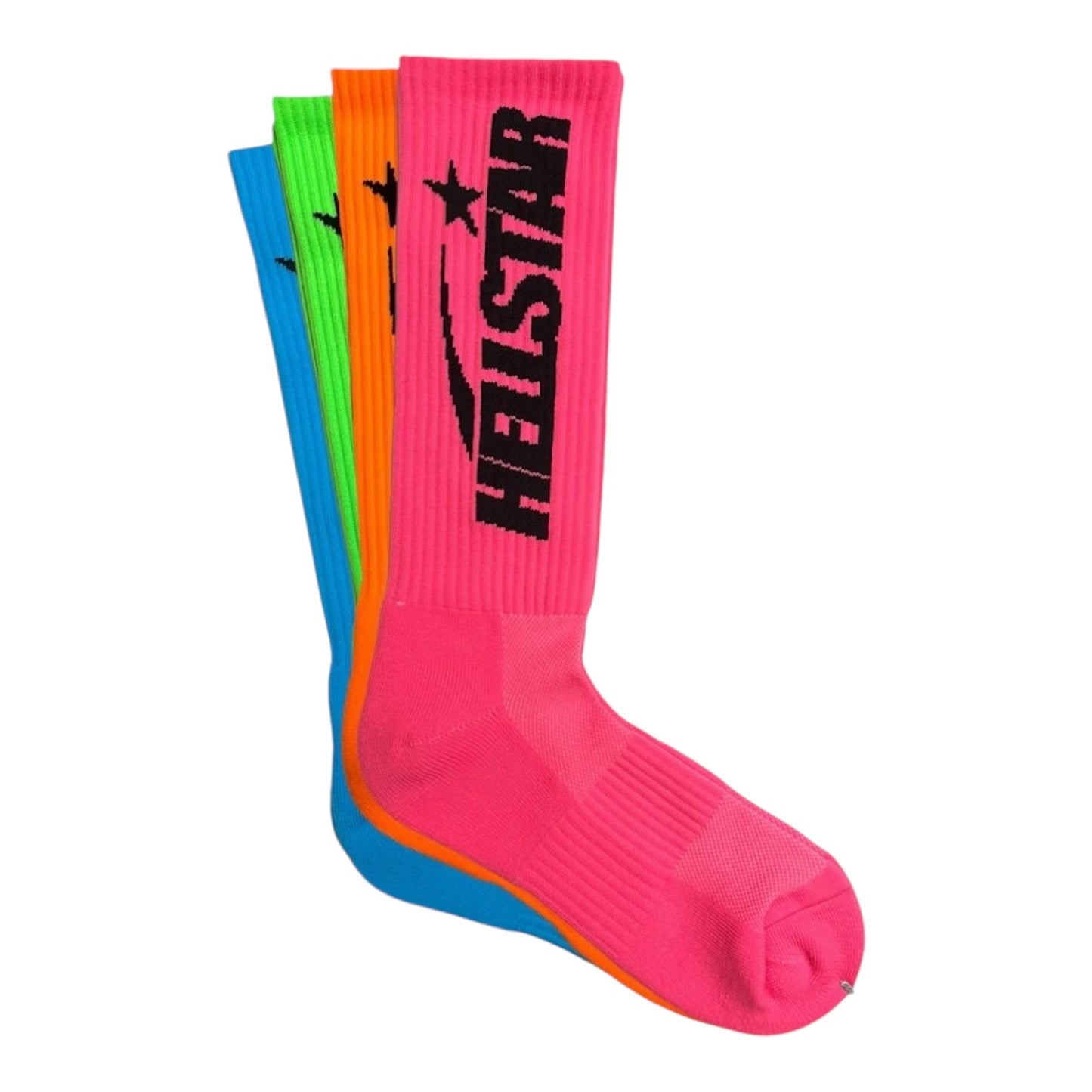 Hellstar Logo Socks Neon