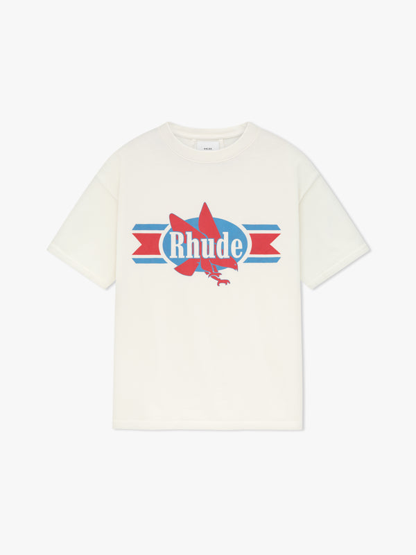 RHUDE Off-White Chevron Eagle T-Shirt