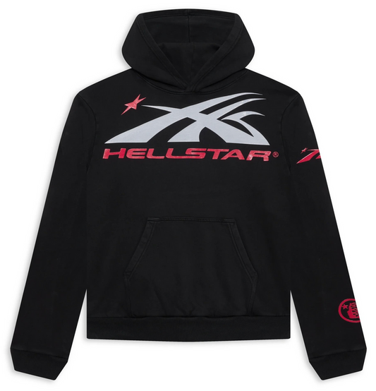 HELLSTAR SPORT LOGO GEL HOODIE BLACK/RED