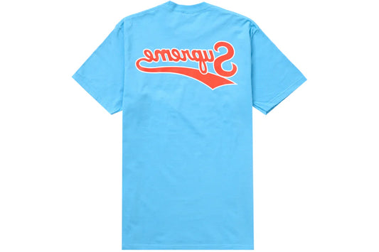 Supreme Backwards Tee Bright Blue