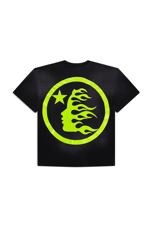 Hellstar Gel Logo Tee Neon Green