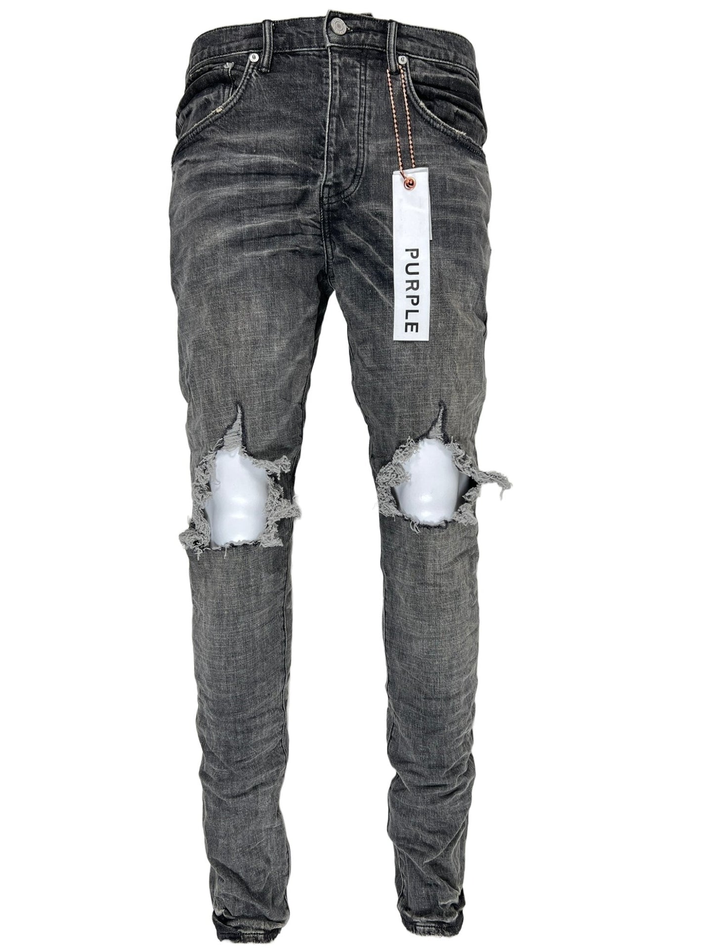 Purple Brand GREY DIRTY BLOWOUT Jeans