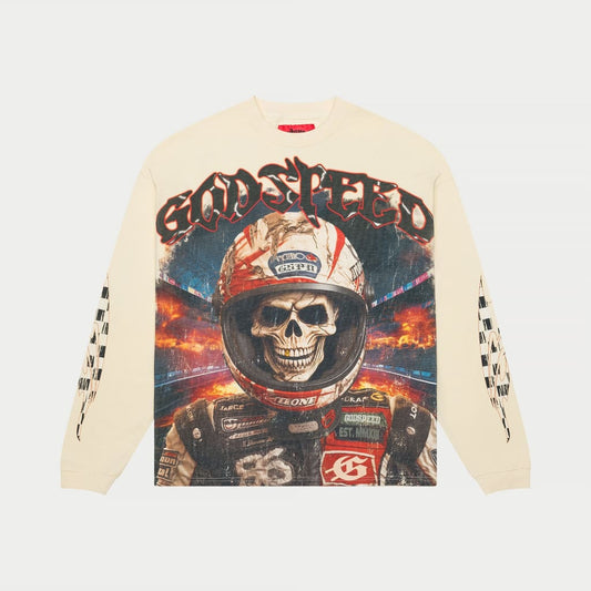 Godspeed Racer Goldie LS T-Shirt (Bone)