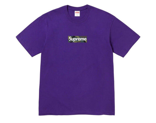 Supreme Box Logo Camo Tee Purple