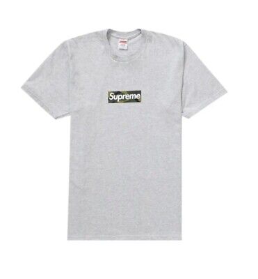 Supreme Box Logo Camo Tee Grey